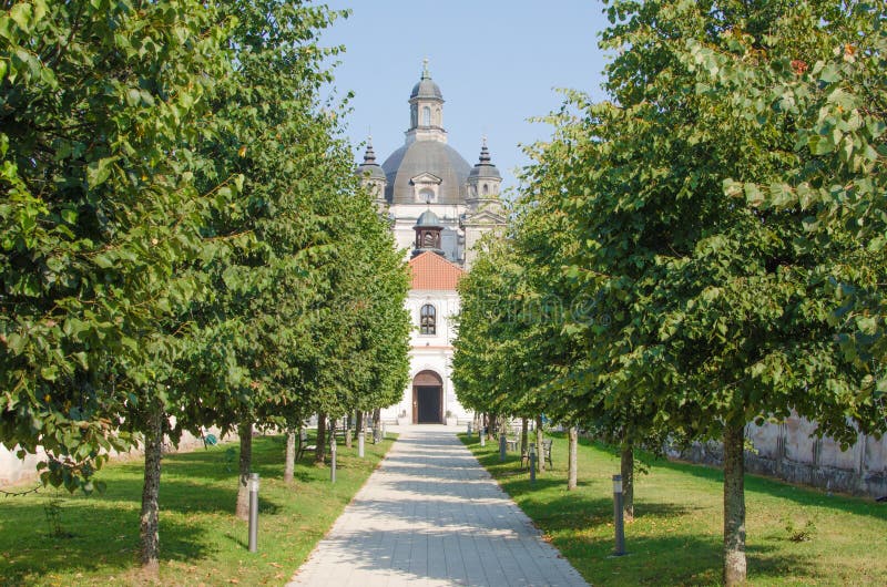 Pazaislis monastery and church in Kaunas, Lithuania